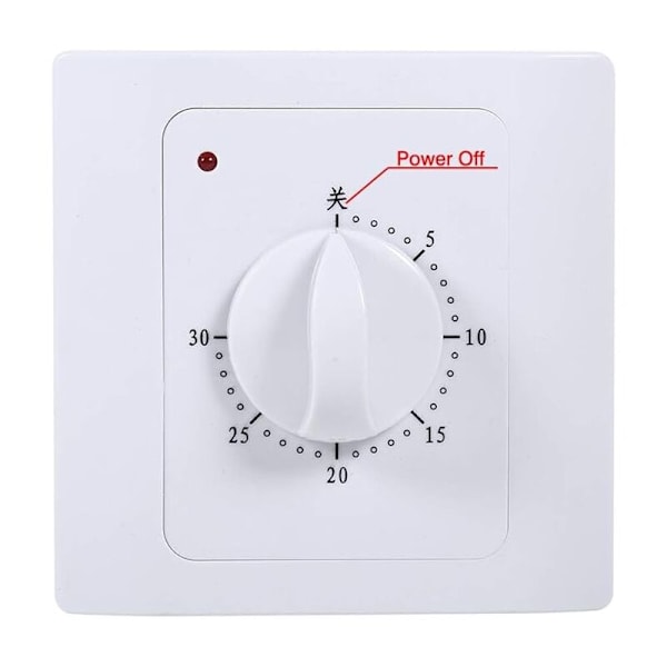Mekanisk timerströmbrytare, MAGT 220V 10A 30 min Digital elektrisk timer Tidskontrollströmbrytare Kontroll med intelligent räkning Timerströmbrytare