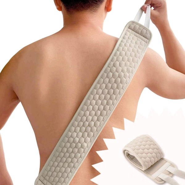 Exfoliating Back Scratcher for Women and Men, Large Model Length 84cm, Cleaning Sponge for Shower and Bath Massage Removes Dead Skin Body