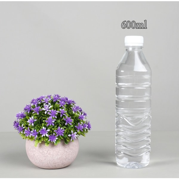 Kunstig potteplante av papirmasse til hjemmedekorasjon (lilla gypsophila)