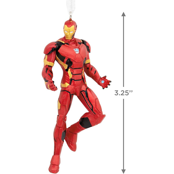 Marvel Iron Man Julepynt, 1,5 x 3,25 x 0,88 tommer