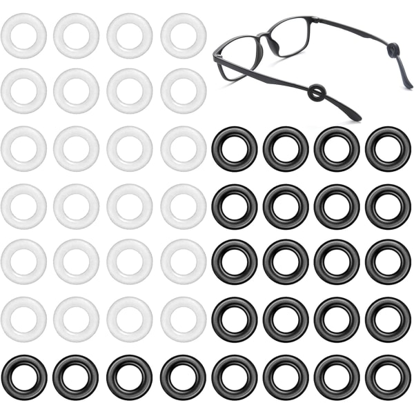 24 par runde brilleholdere, silikonbrillekroker Templ