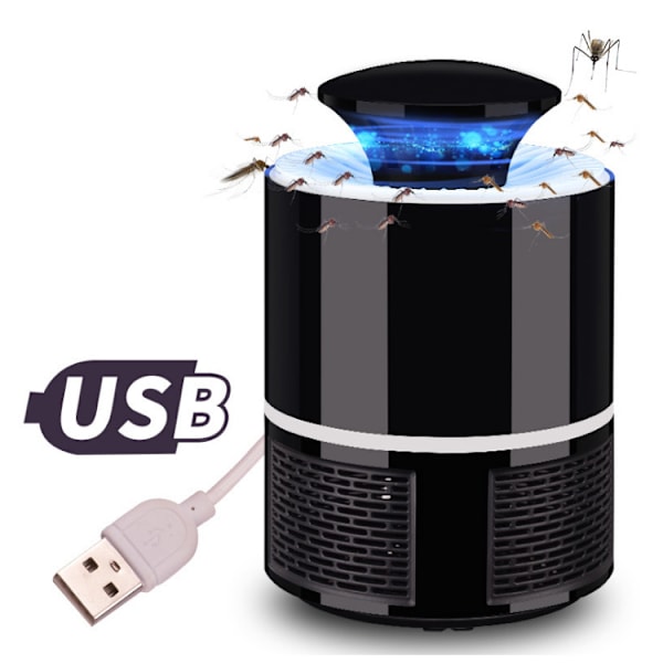 Hyttysten Tappaja Lamppu, Hyttysten Ansa, UV LED Hyttysten Lamppu, USB Virtalähde, Hyönteisten Torjunta, Turvallinen ja Tehokas, Sopii Sisä- ja Ulkokäyttöön