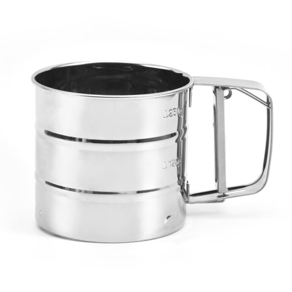 250g flour sifter, stainless steel hand sifter, flour and icing s