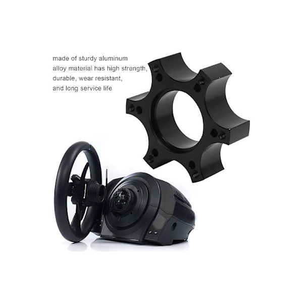 Snabbkopplingsnavadapter för Ratt, Rattadapterplatta i Aluminiumlegering, 70mm Distans för Thrustmaster T300RS med 13-14 tums Ratt