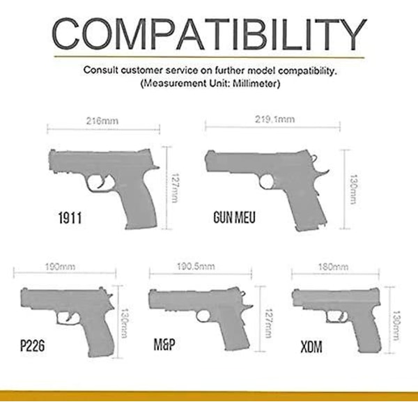 Universal Taktisk Holster For Høyrehendte Molle Pistol Holster Combat Airsoft Belte Holster Multicam For Høyrehendte (svart)