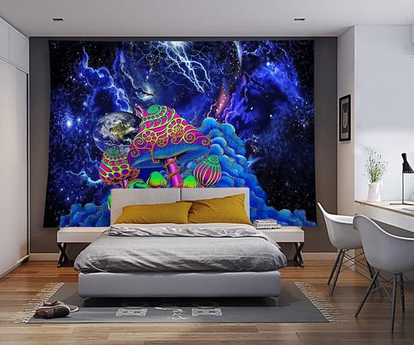 Nebula Galaxy Veggteppe, Psykedelisk Hippie-Gobelin Abstrakt
