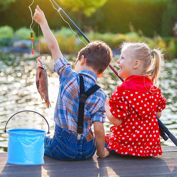 Sammenklappelig spand, sammenklappelig spand, bærbar sammenklappelig spand, sammenklappelig vandspand, indendørs og udendørs brug, til rengøring camping fiskeri kitc