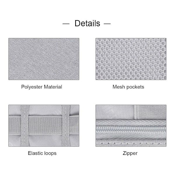 Oppbevaringspose for digitale tilbehør polyester Grå (XS)
