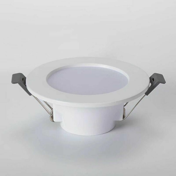5 LED spots til badeværelse, IP44 Superflad 35mm, 85mm i diameter, hvid, indbygget loftslampe, 6W, 460lm, 4000k neutralt LED panel