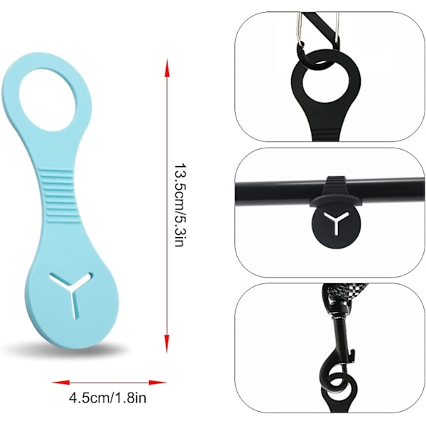 4-pack Hundbajspåsehållare, Hundkoppel Avfallspåsehållare Silikon Hundbajspåse Dispenser För Hundpromenader Cykeltillbehörshållare 4-pack Svart
