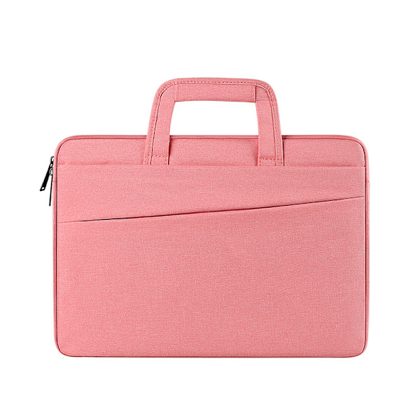 14-tums bärbar datorväska kompatibel med 14\" bärbar dator Chromebook, 14 MacBook Pro A2442, polyester budväska bärväska för män kvinnor, rosa