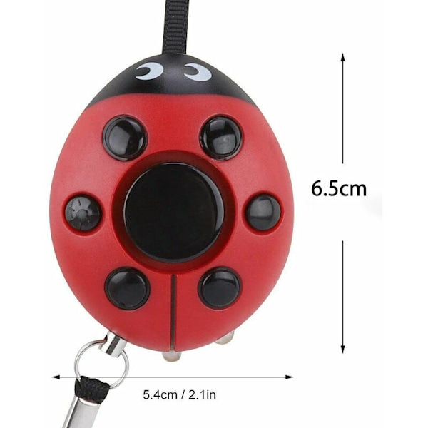 Defense Henkilökohtainen Hälytys Scarab Hälytys 130dB Korkea Hälytys Desibeli Kannettava Avaimenperä Pelastushälytys LED-valoilla
