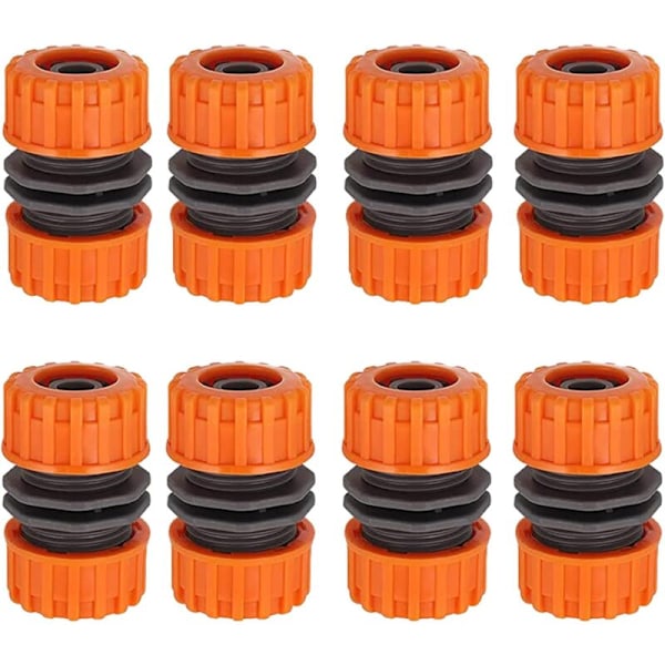 Set med 8 snabbkopplingar dubbelkontakt byxor för 1/2 \"trädgårdsslang\"
