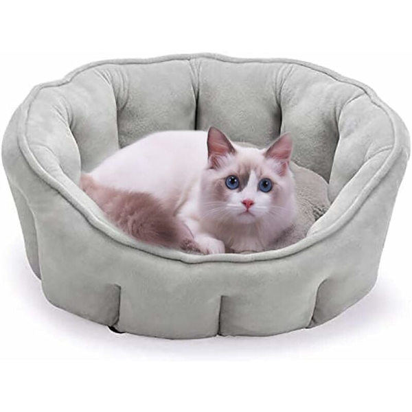 Hundeseng, katteseng hundsofa plysj hundepute seng ekstra myk kjæledyrkurv for små katter og hunder, 46 46 23cm