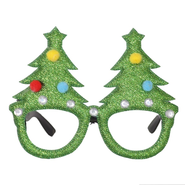 6 stk Juleglitter festbrillestel med 24 designs til C