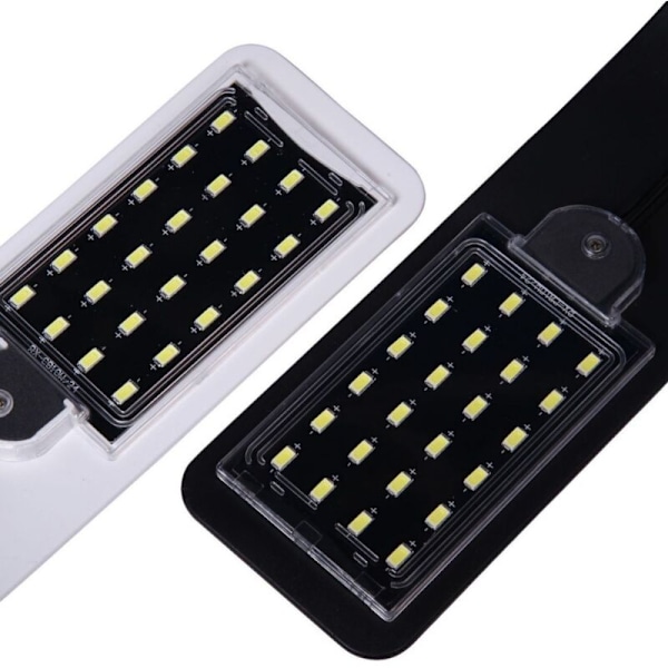 LED Akvarielampe Hvid og Blå Nano Clip Belysning til Fisk og Planter 23-50 cm