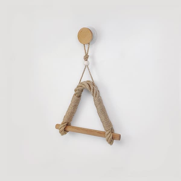 Vintage hamp reb toiletpapirholder/