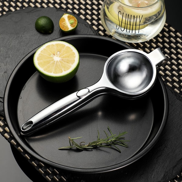 Kitchen quality lemon squeezer, large heavy duty manual juicer for lemon/citrus, stainless steel hand squeezer, lime squeeze bar tool, manual citrus