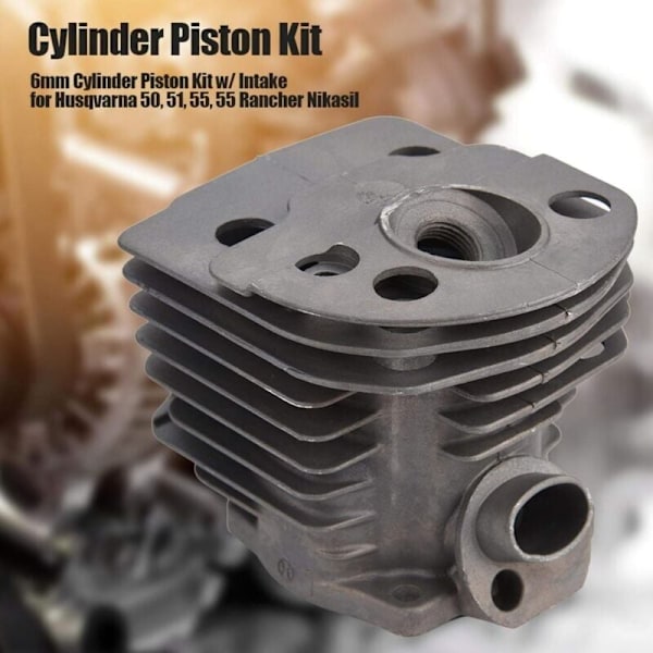 Cylinder Kolv Packningssats, 46mm Cylinder Kolv med Packningssats för Husqvarna 50, 51, 55 Rancher Nikasil Motor, Robust och Hållbar