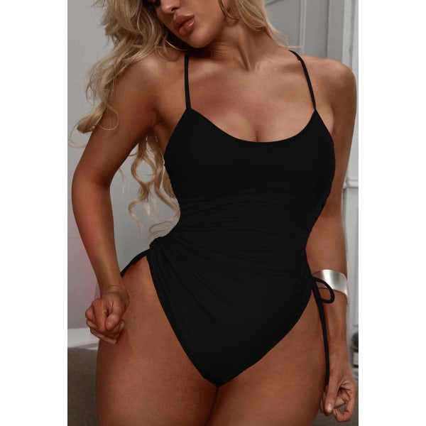 Ruched High Cut One-Piece Badedragt S
