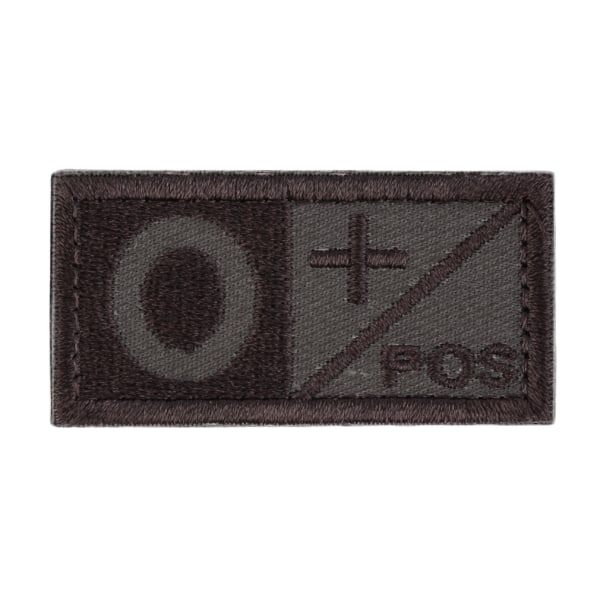 2 stk-O- Blodtype Moral Army Tactical Brodery Festener Patch