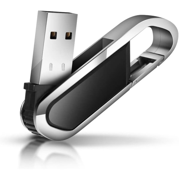 USB nøkkelring (64 GB Sort) 2 stk