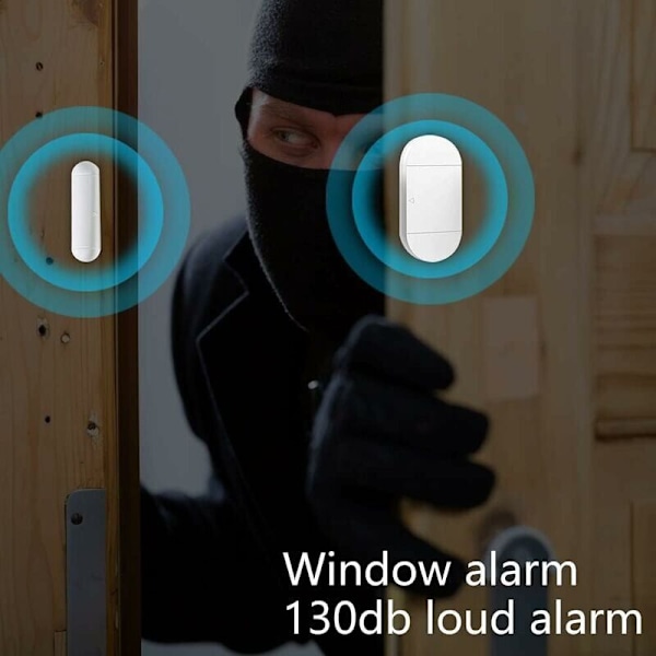 Døralarm, døråbningsdetektor med 130 dB stærk alarm, egnet til døre, vinduer og skabe, hus, kontor