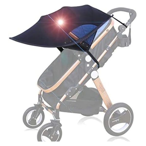 Universell barnvagnssolskydd Anti-UV UPF50+ Sufflett Justerbar Barnvagnssufflett Vindtät Skydd Solskydd Anti-UV-skydd p