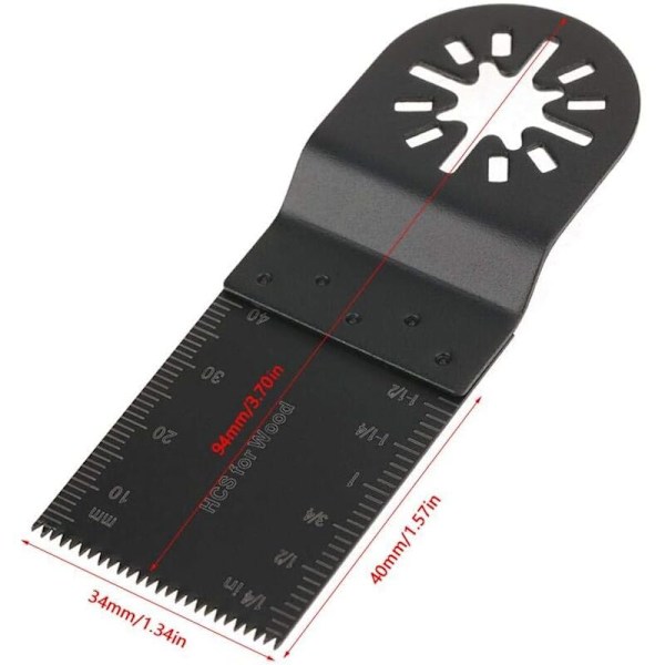 Oskilloivan sahanterän sarja, 20 kpl, monitoimityökalun terä, 34 mm, oskilloiva terä leikkaamiseen