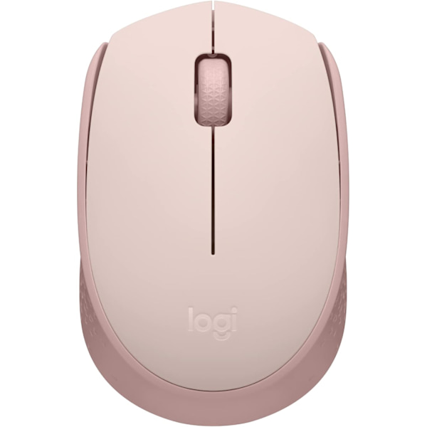 Trådløs mus for PC, Mac, bærbar PC, 2,4 GHz med USB-mini-mottaker, optisk sporing, ambidextrous - rosa