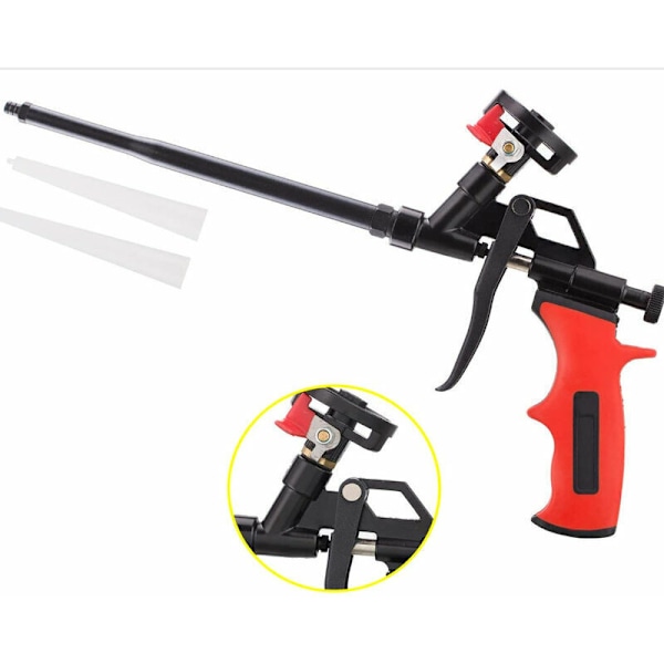 Skumpistol, profesjonell pistol for sprøyteskum med ergonomisk plasthåndtak
