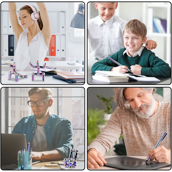 Magisk penna magnetisk penna, (regnbåge) magnetisk magnetpenna, Ementer antistresspenna, magnetisk fidgetpenna, kreativ Fidgi magnetisk penna, presenter till män, kvinnor