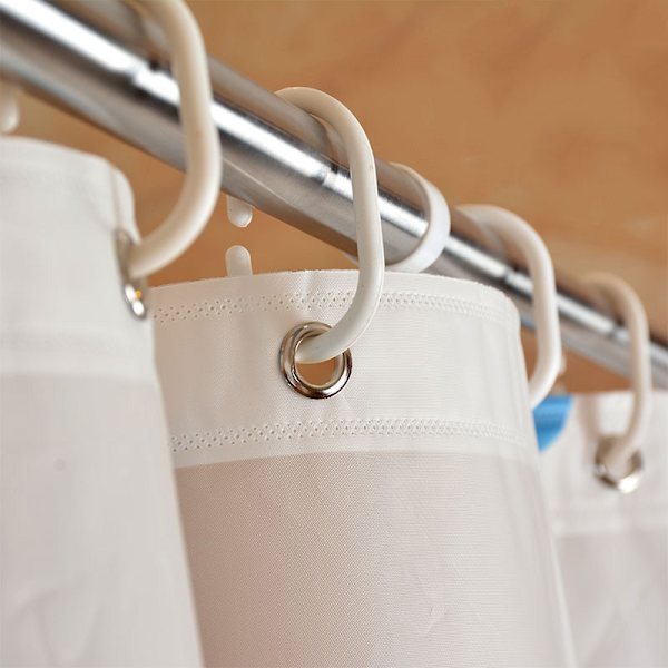 201 Rustfritt Stål Styreskinne Sklisikker og Punch-Free Generøs Dusjgardinstang (70-120cm)
