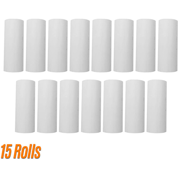 Termisk papirrull 80 x 30 mm for skriver, papirruller for kassaapparat for supermarkedskvittering, 15 ruller