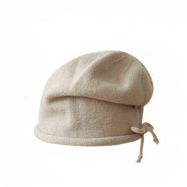 Varm vinterlue i strikket strikk med mansjett - Myk og varm skihue - Unisex