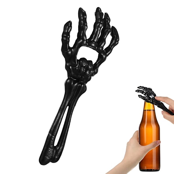 Bottle Opener, Halloween Skeleton Hand Beverage Bottle Opener 1 Pcs Cast Iron Hand Beer Bottle Opener Funny and Cool Halloween Bottle Opener for Beer