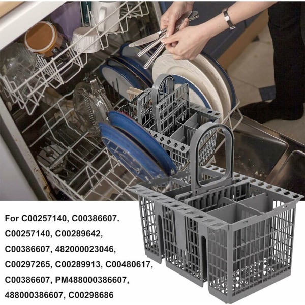 Bestickkorg för Hotpoint diskmaskin, grå, för Hotpoint diskmaskinskorg