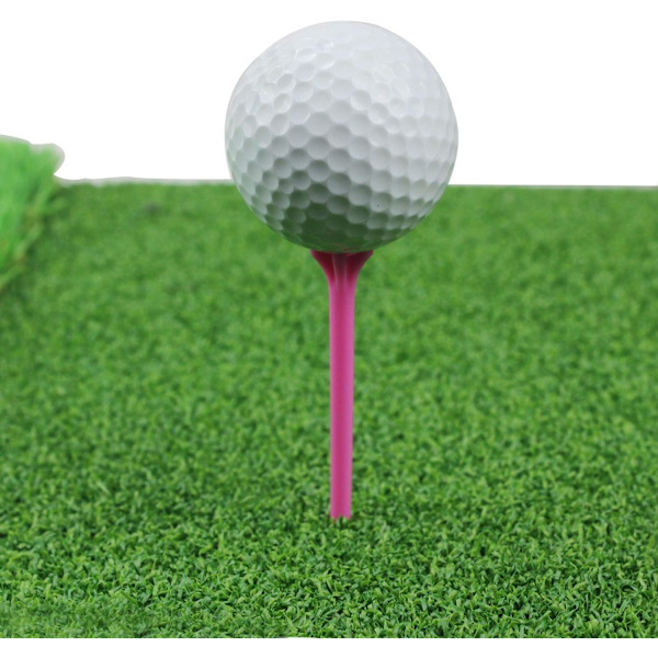 70MM Multicolor Hållbara Plast Anpassningsbara Golf Tees 100 Pack
