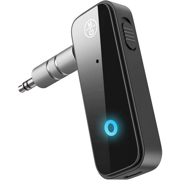 （59,5*22*12mm）Bluetooth-bil Bluetooth-mottakeradapter Jack Bluetooth5.0 Bluetooth-sender, Bluetooth-adapter Aux 3,5 mm bærbar trådløs for TV