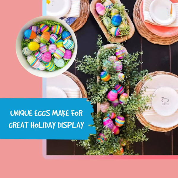 Påskeegg Mini Dekorering Kit Kunst og Håndverk Sett Inkluderer Egg Dekorering Spinner