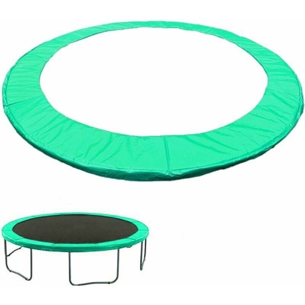 Trampolin kantöverdrag trampolin fjädersida skyddskåpa ø306cm - Grön