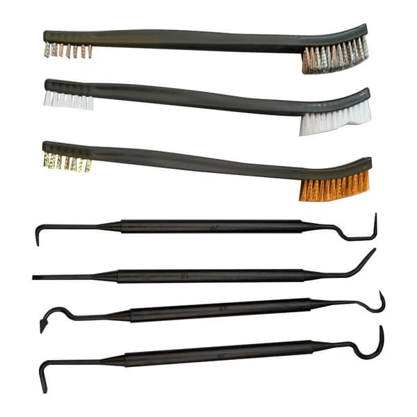 Mini Nylon Koppartrådsborste, Specialborste för Borttagning av Fläckar och Rost - 7-pack