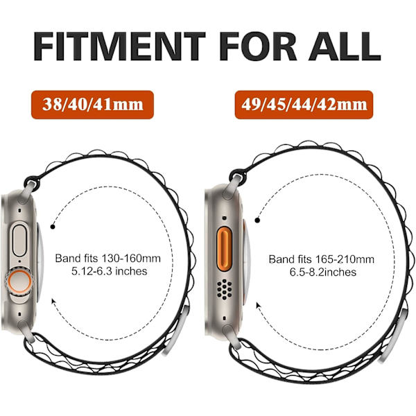 Egnet til Apple Watch-rem 42/44/45/49MM