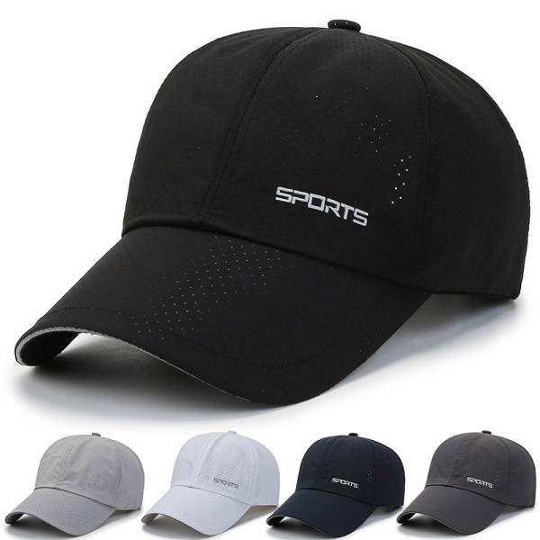 Svart justerbar baseball caps golfhatt motorsykkel trucker caps strapback caps for menn kvinner