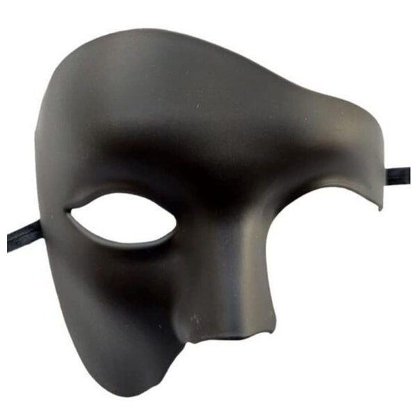 Mäns Maskerad Mask, Silver Venetian Mask Vintage Phantom of the Opera Mask, Vuxen Halv Ansikte Fest Mask Halloween Jul