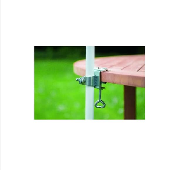 1 x parasol bordstativ tilbehør, sølv, 8,5x6x11 cm