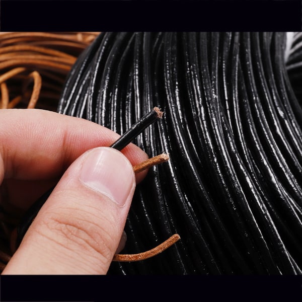 10 Meters Wax Waxed Nylon String Rope Cord For Diy Bracelet Jewelry Making Craft - black