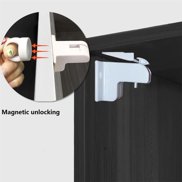 Magnetisk dørvrider, 8 låser + 2 nøkler