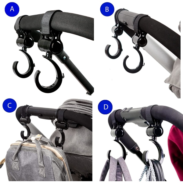 2st-Barnvagnskrok för att hänga din shoppingväska baby