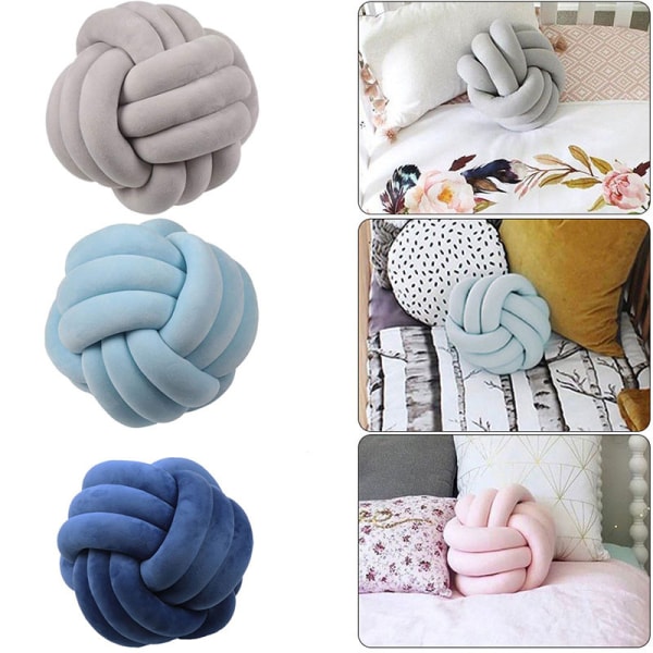 Grön Rea Knuten Rund Kudde Kudde, Knuten Kuddfodral, Dekoration Barnkudde Baby Ryggkudde Baby Nap Kudde Gosedjur Docka
